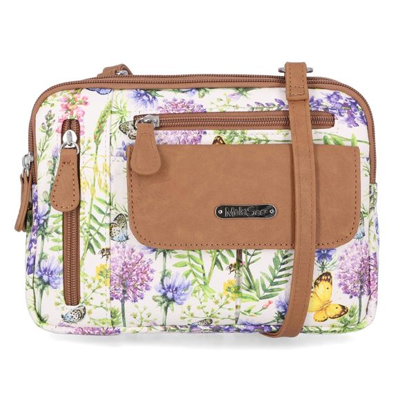 Ziy Triple Compartment Crossbody Bag, Secret Garden <3 - Picture 2 of 5